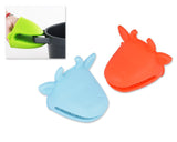 2 Pieces Silicone Pot Holders Oven Mitt Pinch Grip - D