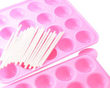 Silicone Ball Shapes Baking Mold with Sticks - Pink