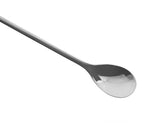 2 Pcs Stainless Steel Long Handle Drink Spoon with Crystal