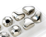 Stainless Steel Whiskey Rocks Stones Wine Beer Chillers -Heart+Diamond