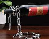 Chain Suspension Sliver Wine Bottle Holder Unique