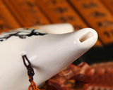 12 Holes Alto C Ocarina - White