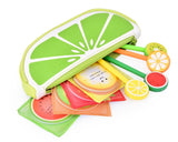 Fruit Shaped Stationery Set with Pencil Case Pens and Sticky Notes - B