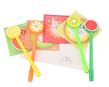 Fruit Shaped Stationery Set with Pencil Case Pens and Sticky Notes - C