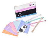 Funny Cats Stationery Set with Pencil Case, Pens and Sticky Notes - B