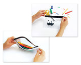 Mustache Stationery Set with Pencil Case, Pens and Sticky Notes