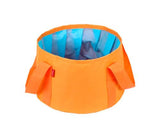 Portable Folding Outdoor Fishing Basin Footbath Washbasin - Orange