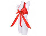 Satin Sexy Lingerie Knot Body Bow - Red