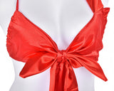 Satin Sexy Lingerie Knot Body Bow - Red