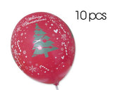 10 Pcs 12" Christmas Latex Balloons