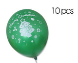 10 Pcs 12" Christmas Latex Balloons