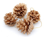 6 Pcs Pinecone Ornament for Christmas Tree - Brown