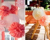 Happy Birthday Paper Banner and Flower Ball for Party Decoration