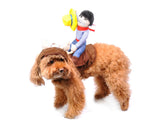 Western Riding Cowboy Pet Costume Dog Clothes with Hat