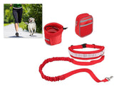 Walk the Dog Hands Free Dog Leash Set with Waist Belt and Pouch