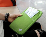 Multi-function Zipper Passport Wallet - Green