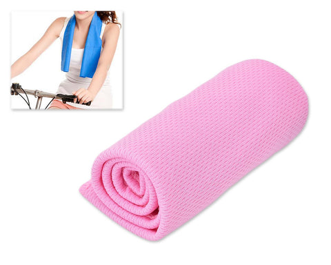 Breathable Chill Absorbent Evaporative Cooling Ice Towel - Pink