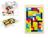 Wooden Tetris Jigsaw Puzzle Tangram