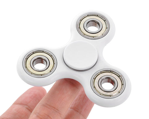 High Speed EDC Spinner Tri Bar Fidget Toy - White