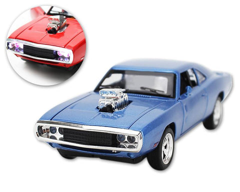 Mustang Series Alloy Toy Model Car with Music Light - Blue