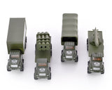 Set of 4 1:64 Military Vehicles Alloy Toy Car Model