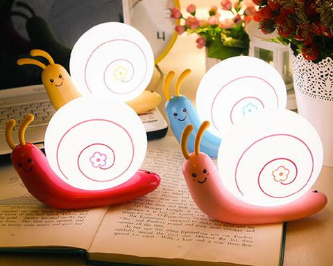 USB Rechargeable LED Nursery Night Light -Yellow Snail