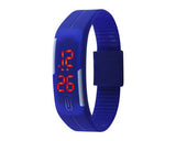 Silicone Digital LED Wrist Sport Watches for Women and Men