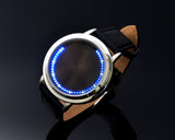 Unisex Cool LED Touch Screen PU Leather Wrist Watch