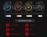 SKMEI Luminous Water Resistant Digital Analog Watch 1155