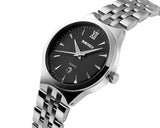 SKMEI Date Display Luminous Stainless Steel Men Watches 9071 - Black