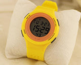 SHHORS Sports Water Resistant Jelly Girls Digital Watch