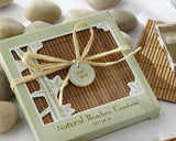 Natural Bamboo Wedding Favors Coasters